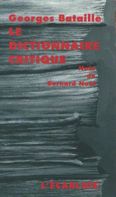 Dictionnaire critique